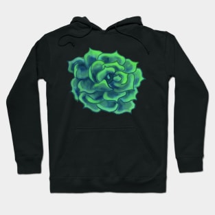 Cute Watercolor Digital Succulent Plant Sticker Hoodie